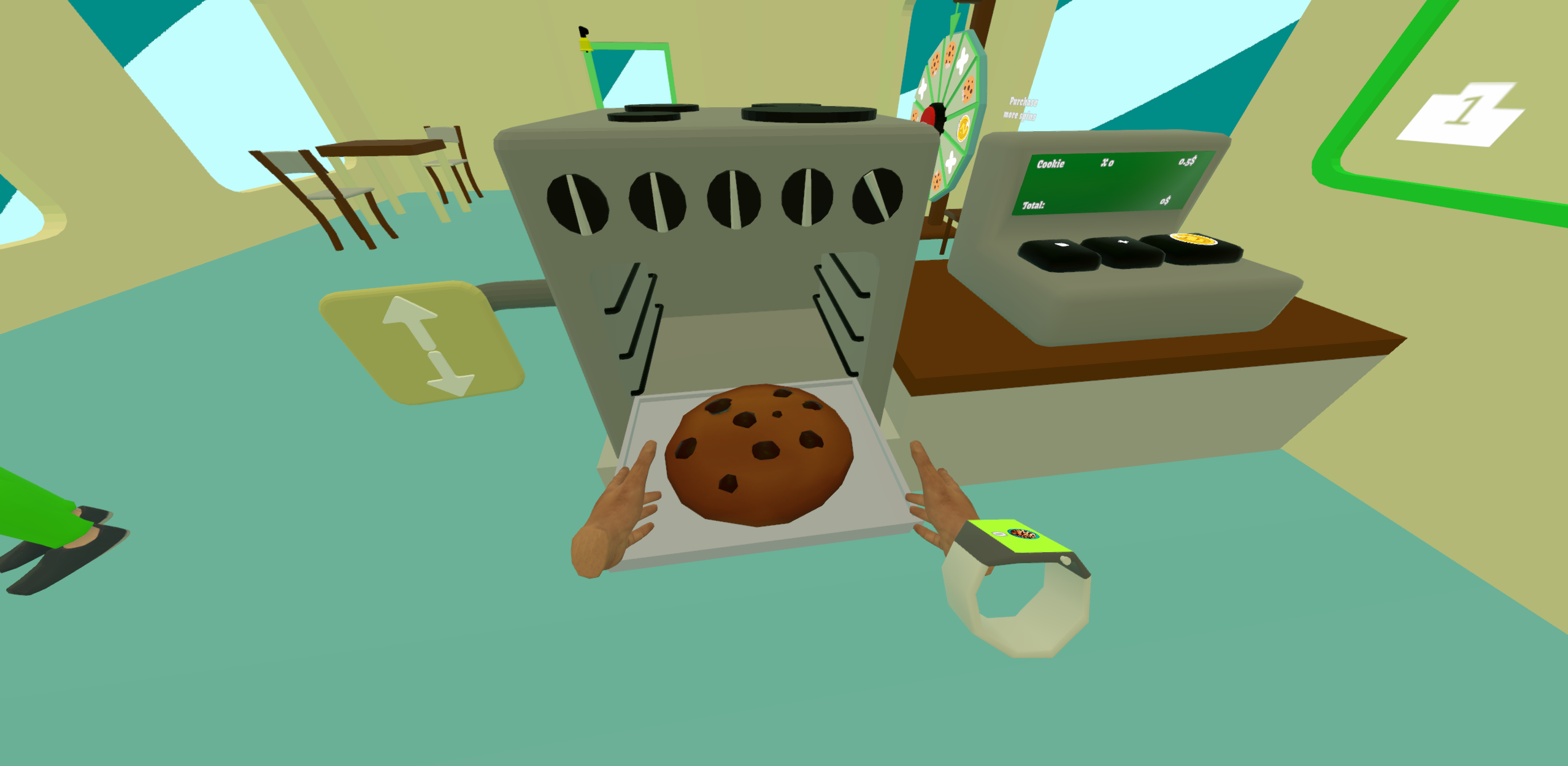 Cookie fresh out of the oven