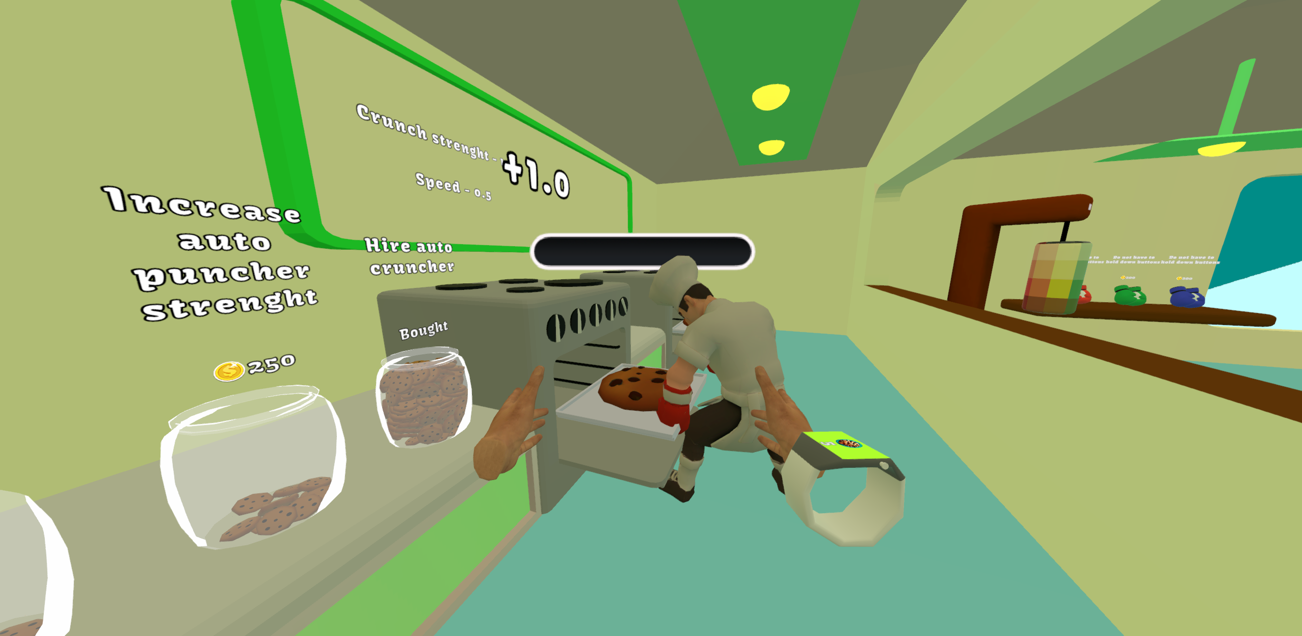 Auto-cruncher punching the cookie